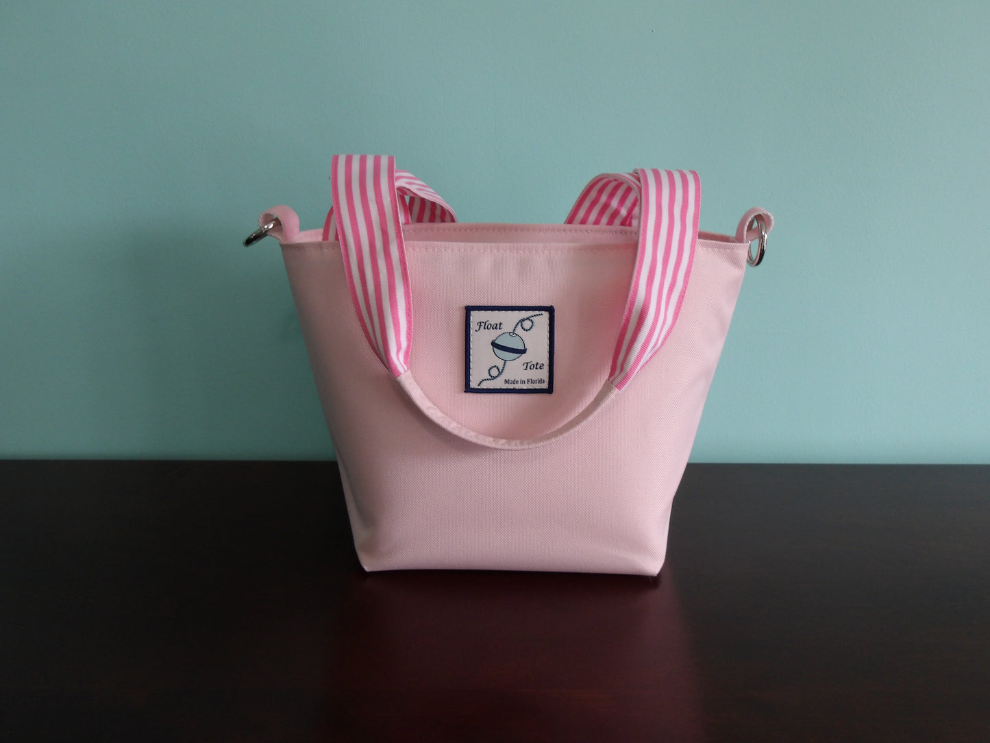Club Tote: Pink Narrow Stripe