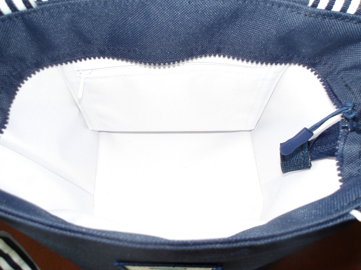 Club Tote: Navy Wide Stripe