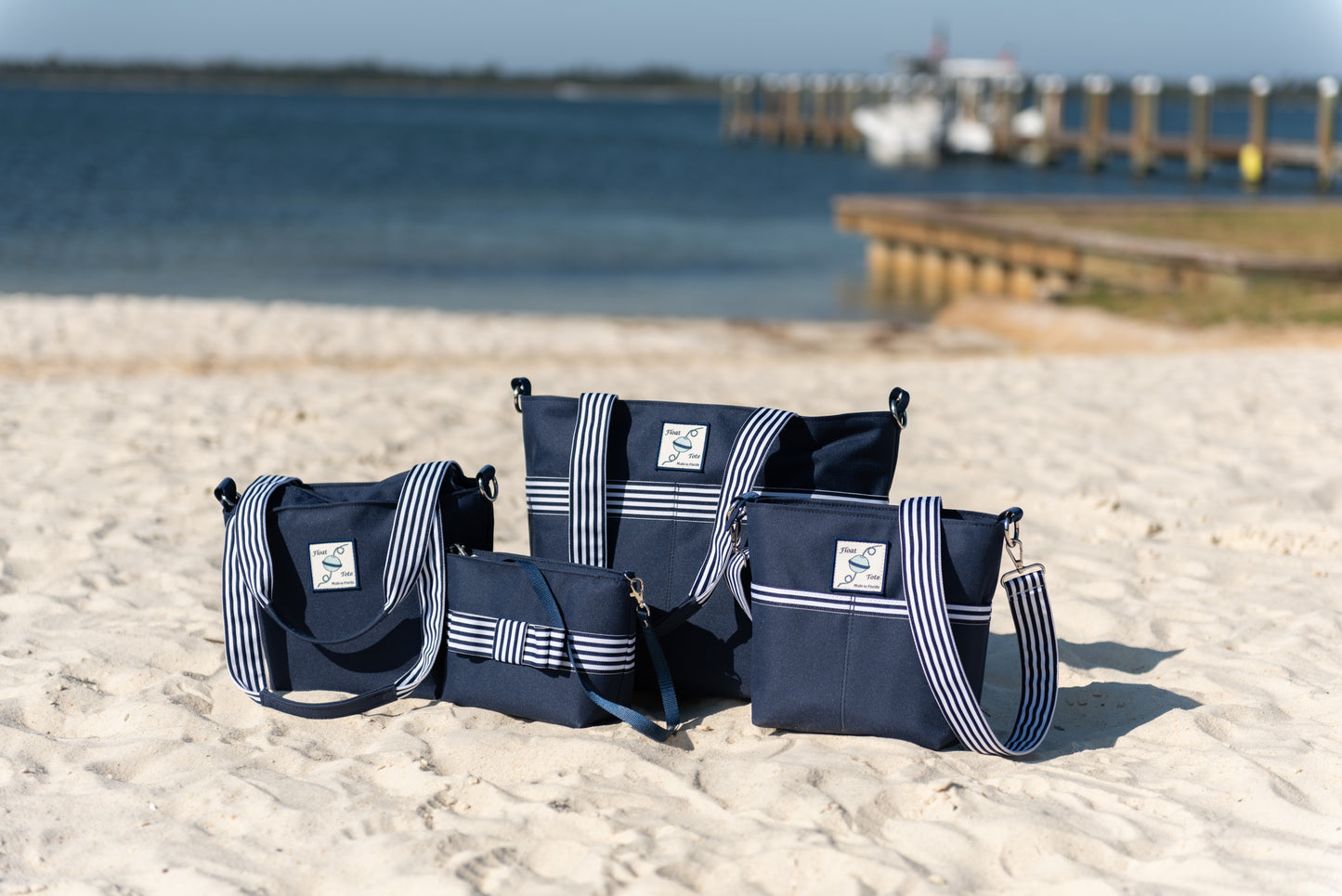 Captain Clutch: Navy Narrow Stripe