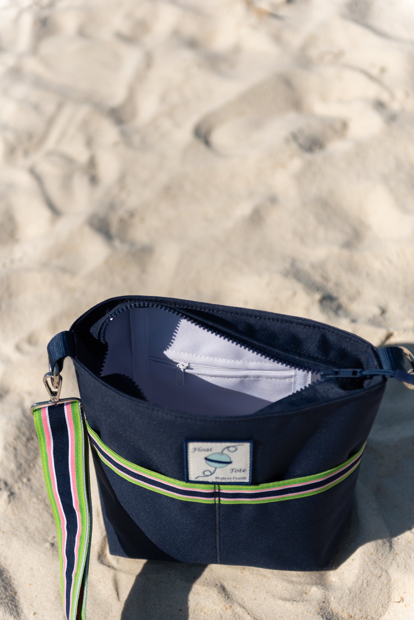 Dinghy Tote: Multi-Colored Stripe