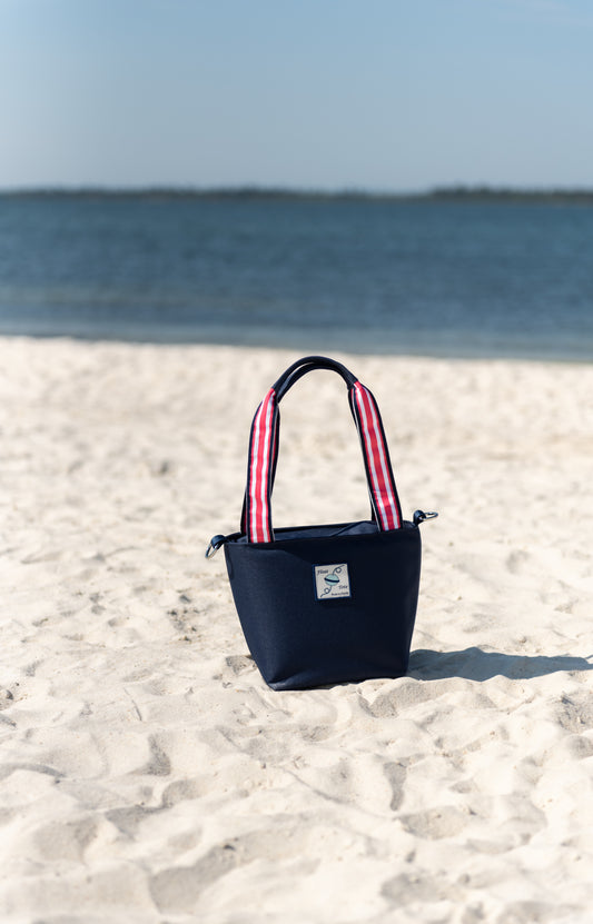 Club Tote: Raspberry Stripe