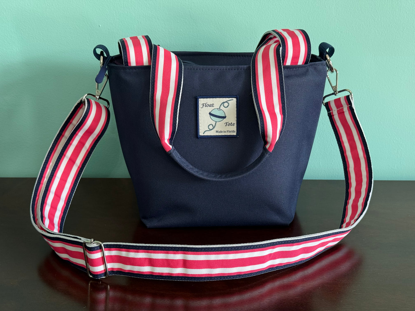 Club Tote: Raspberry Stripe