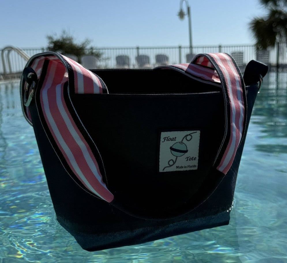 Club Tote: Pale Pink Stripe