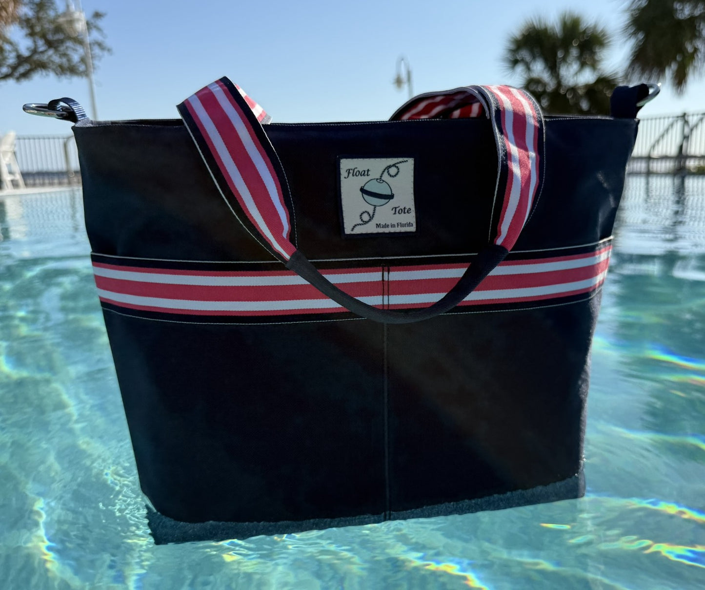 Cruiser Tote: Raspberry Stripe