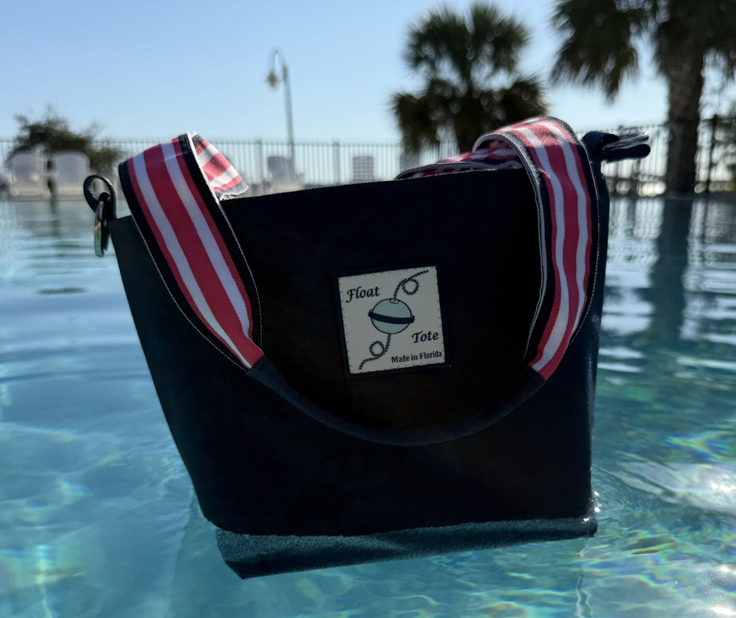 Club Tote: Raspberry Stripe