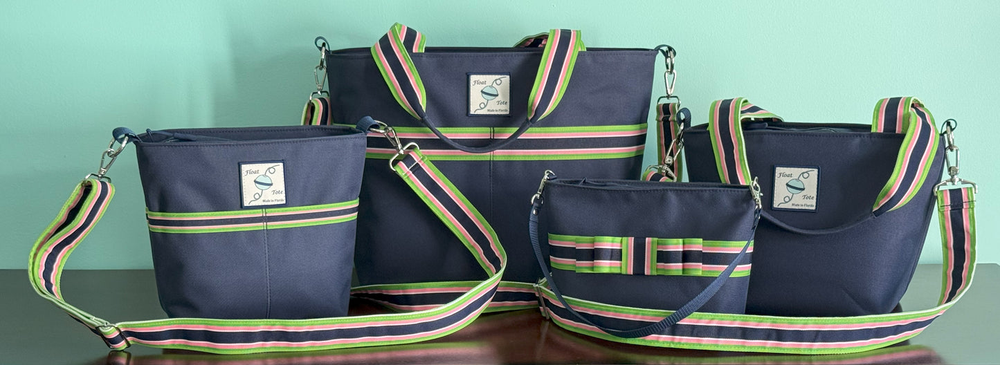 Dinghy Tote: Multi-Colored Stripe